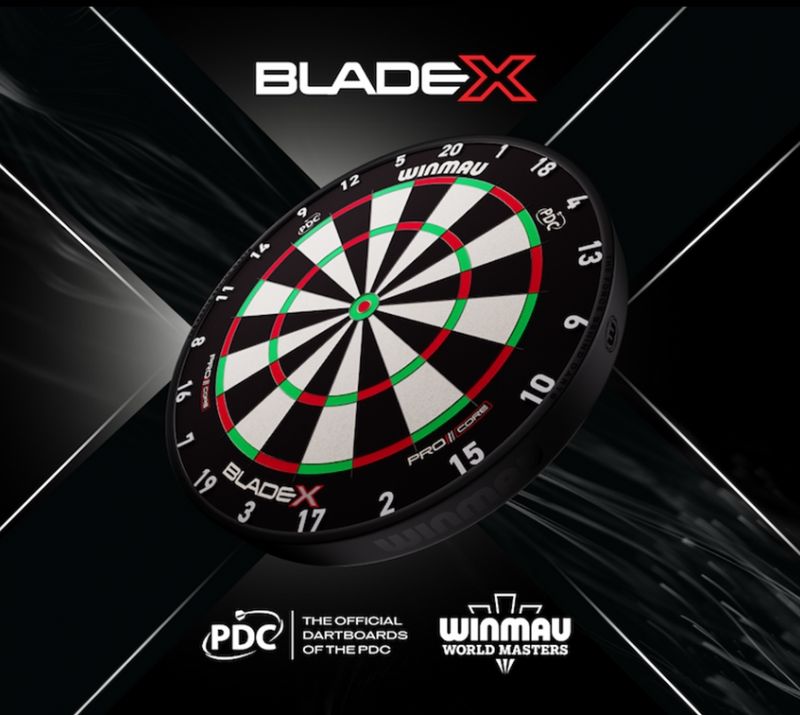 Het nieuwste dartbord; Blade X, ruim op voorraad